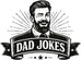 Logo for the best dad joke website 2025 & 2026. DadJokesHub Logo, Dad Jokes Logo. Black and white dad jokes logo.